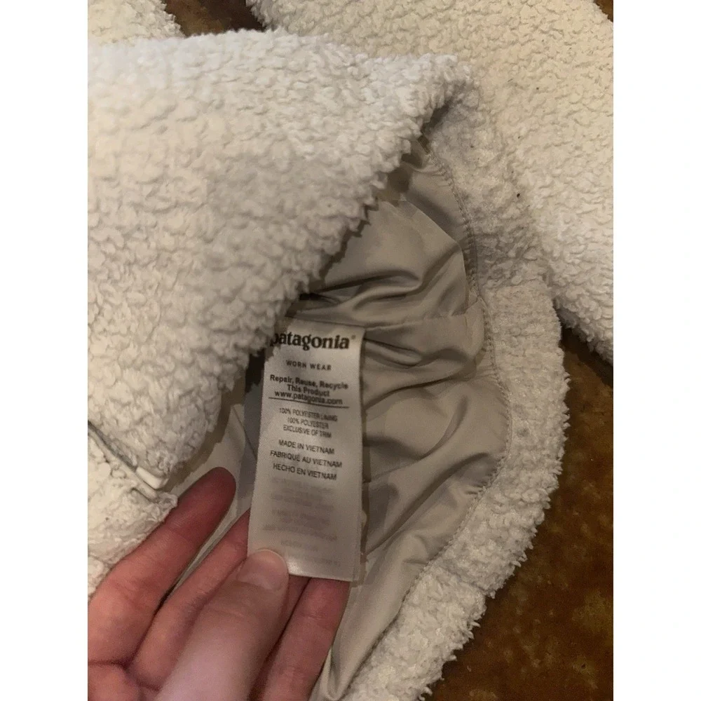 Patagonia Jacket White Women's Medium Los Gatos Full Zip Outdoor Hiking - Picture 5 of 7